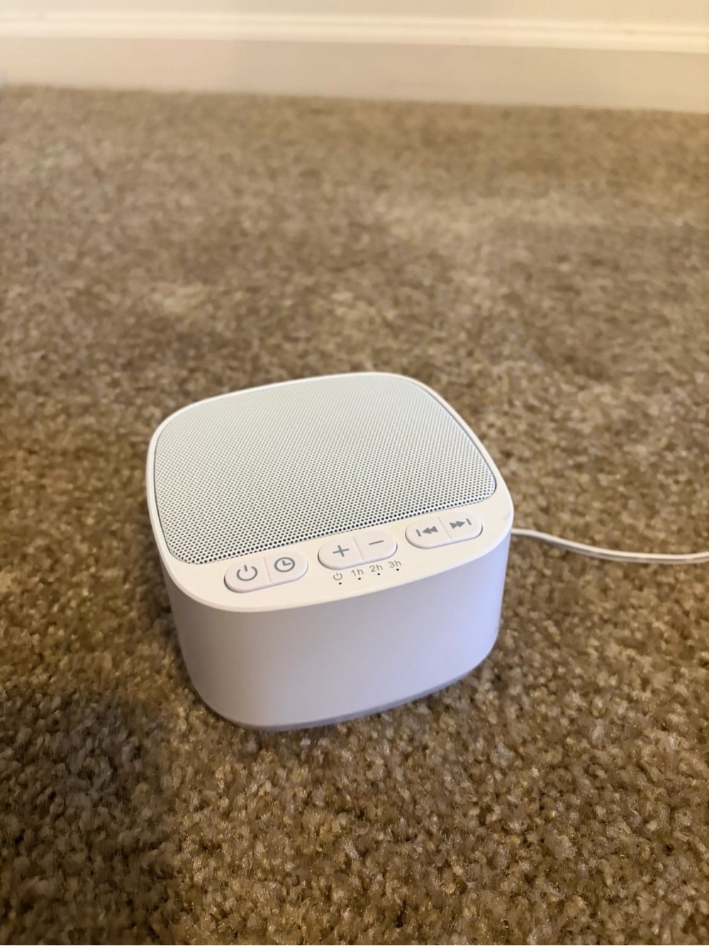 Magic White Wireless Portable Bluetooth Speaker with Top Controls